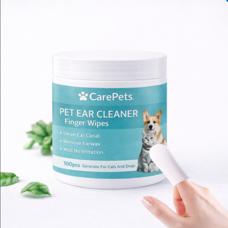 CarePets™ Ear Finger Wipes 🐾